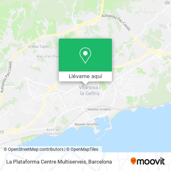 Mapa La Plataforma Centre Multiserveis