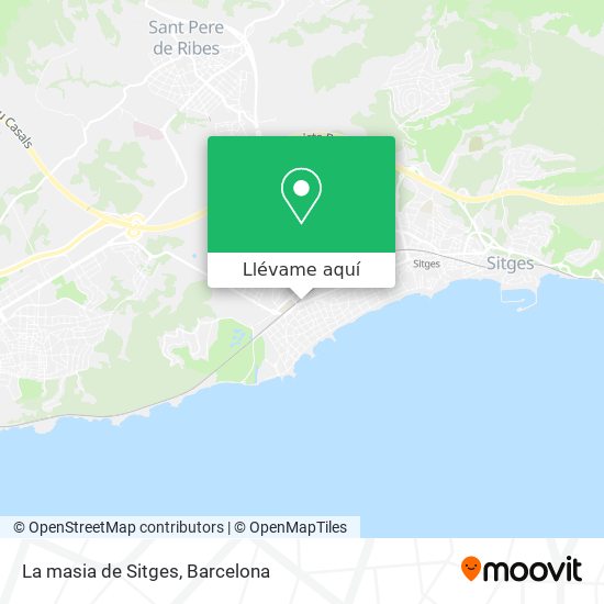 Mapa La masia de Sitges