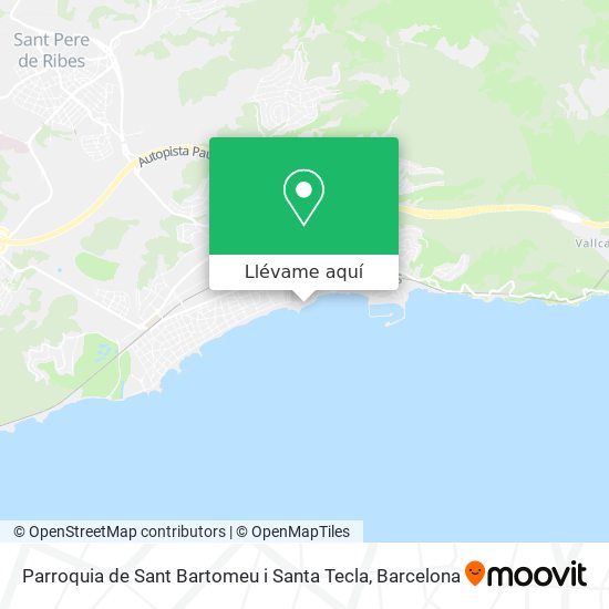 Mapa Parroquia de Sant Bartomeu i Santa Tecla