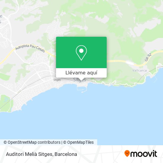 Mapa Auditori Melià Sitges