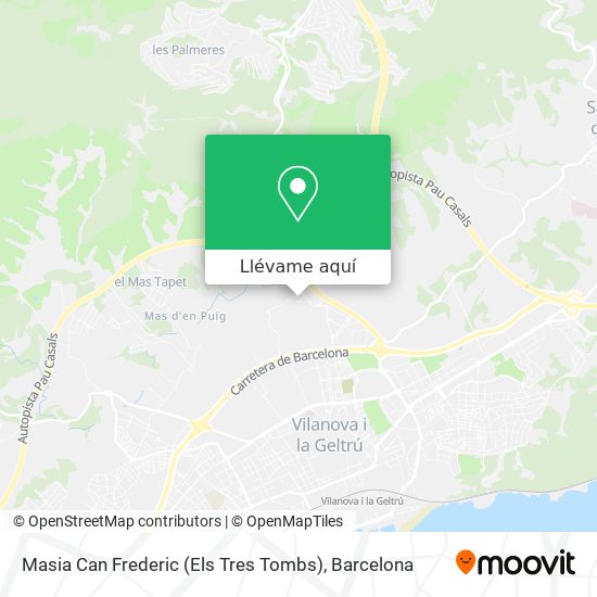Mapa Masia Can Frederic (Els Tres Tombs)