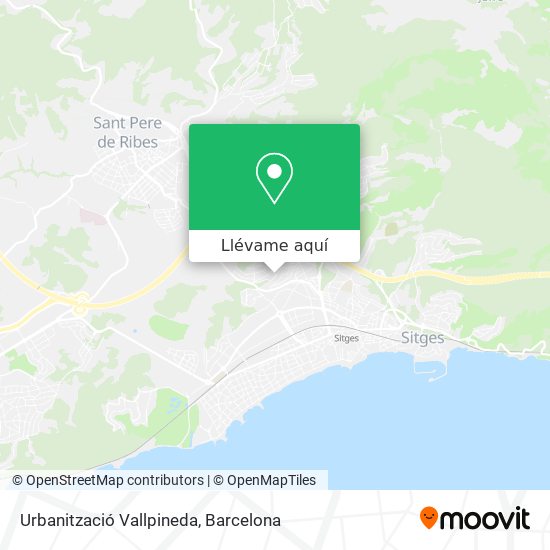 Mapa Urbanització Vallpineda