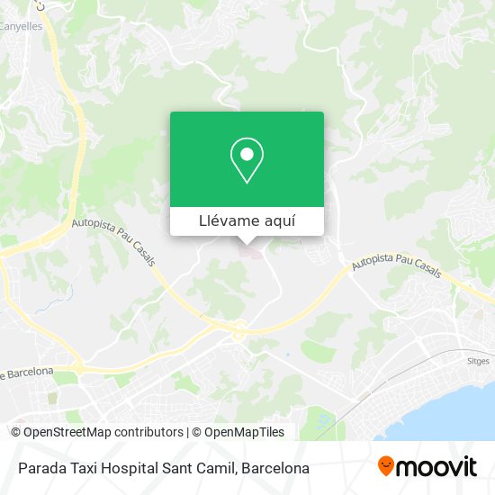 Mapa Parada Taxi Hospital Sant Camil