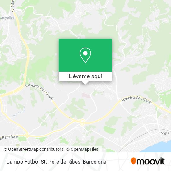 Mapa Campo Futbol St. Pere de Ribes