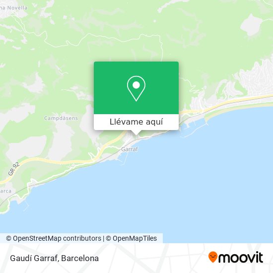 Mapa Gaudí Garraf