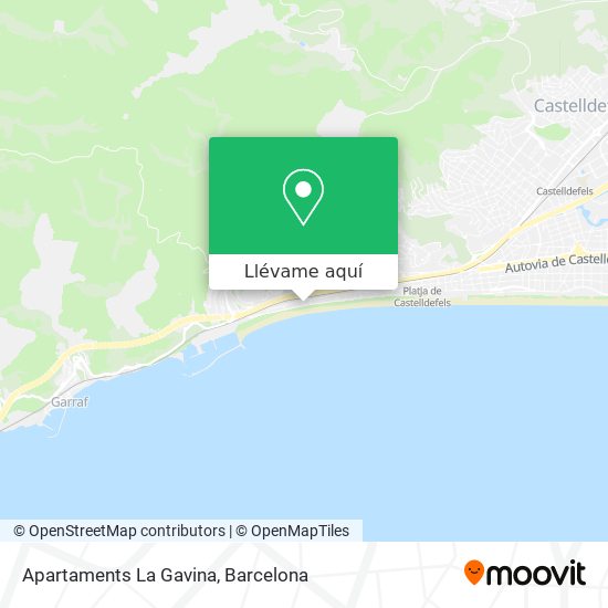 Mapa Apartaments La Gavina