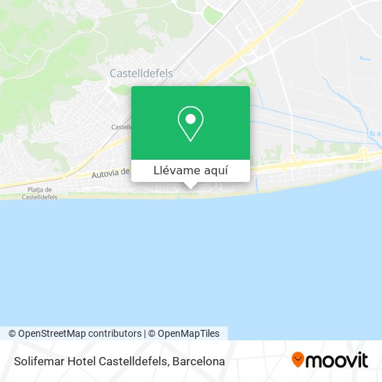 Mapa Solifemar Hotel Castelldefels