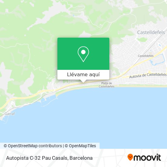 Mapa Autopista C-32 Pau Casals