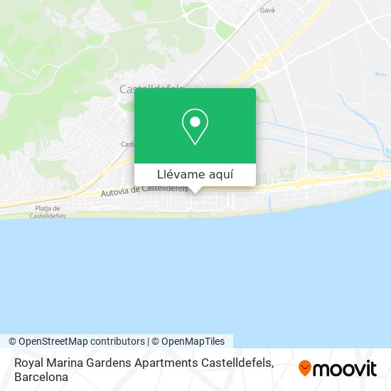 Mapa Royal Marina Gardens Apartments Castelldefels