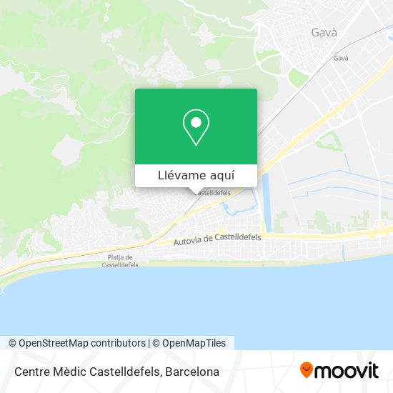 Mapa Centre Mèdic Castelldefels