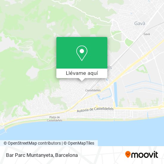 Mapa Bar Parc Muntanyeta