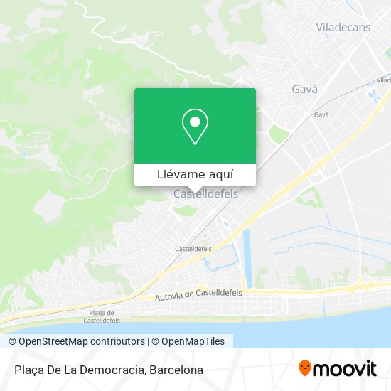 Mapa Plaça De La Democracia
