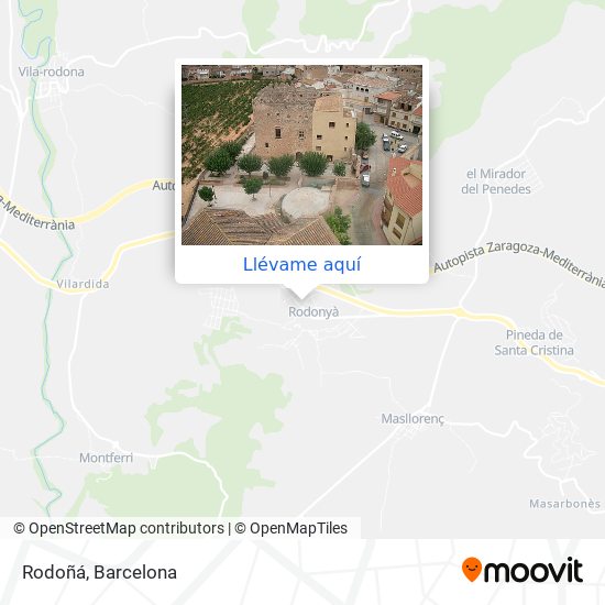 Mapa Rodoñá