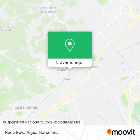 Mapa Roca Gavà.Aigua