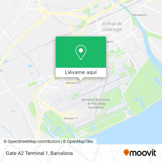 Mapa Gate A2 Terminal 1