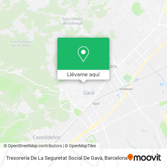 Mapa Tresoreria De La Seguretat Social De Gavà