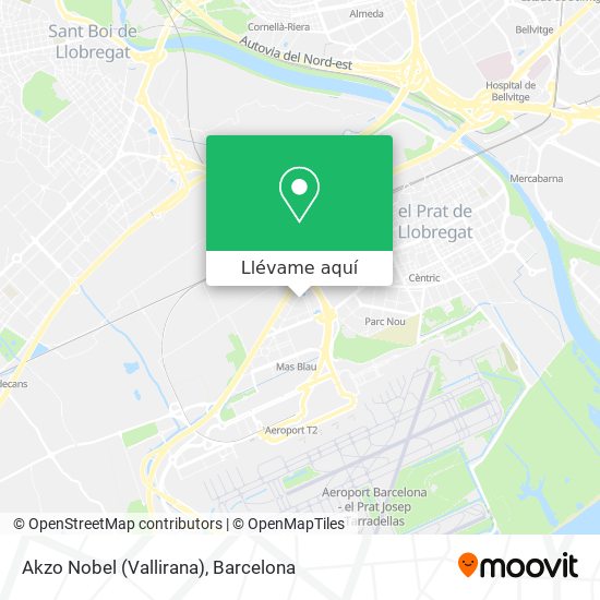 Mapa Akzo Nobel (Vallirana)