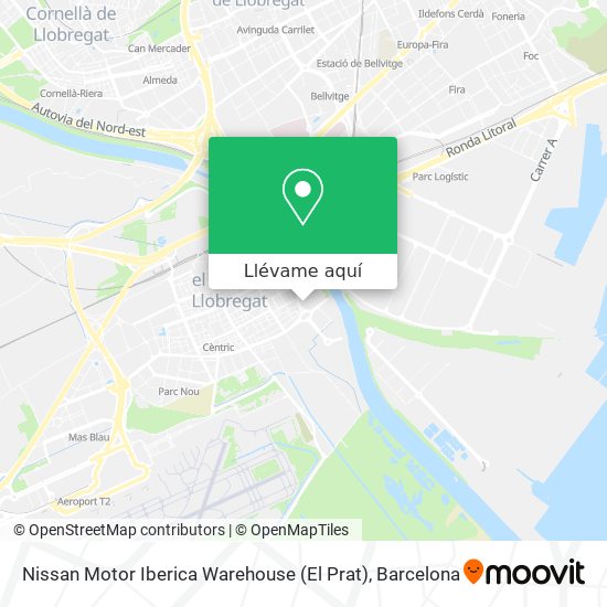 Mapa Nissan Motor Iberica Warehouse (El Prat)