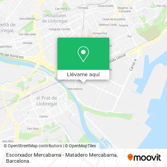 Mapa Escorxador Mercabarna - Matadero Mercabarna
