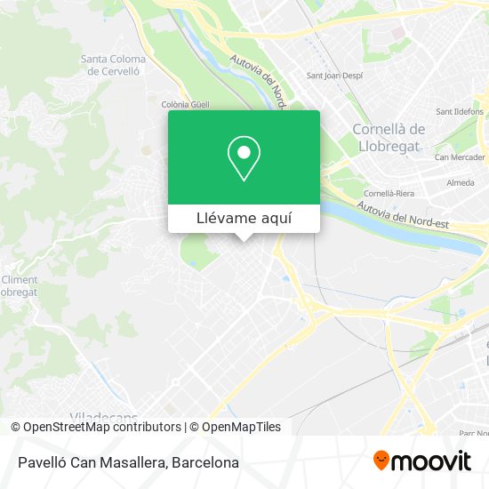 Mapa Pavelló Can Masallera