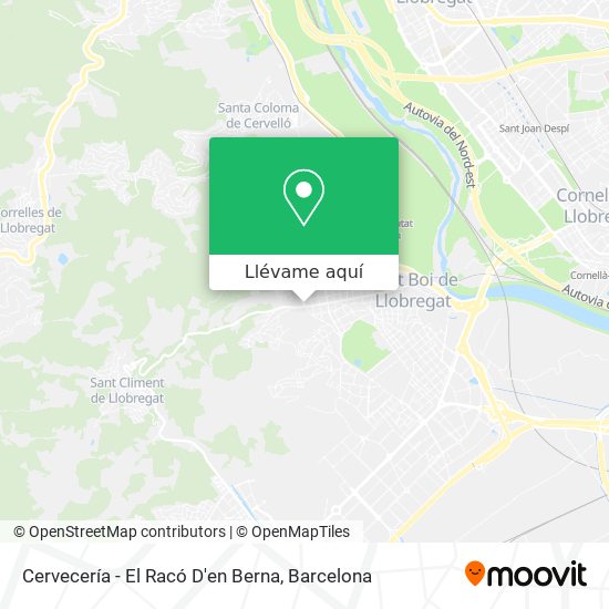 Mapa Cervecería - El Racó D'en Berna