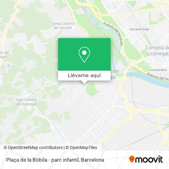 Mapa Plaça de la Bòbila - parc infantil