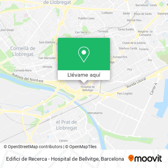 Mapa Edifici de Recerca - Hospital de Bellvitge