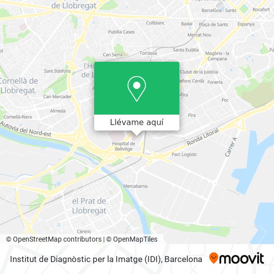 Mapa Institut de Diagnòstic per la Imatge (IDI)
