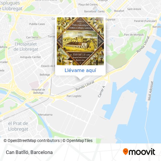 Mapa Can Batlló