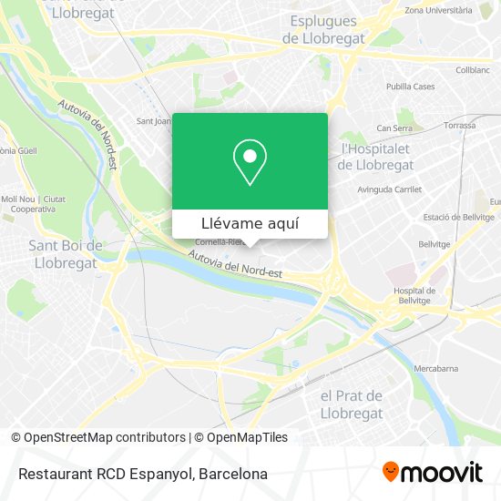 Mapa Restaurant RCD Espanyol