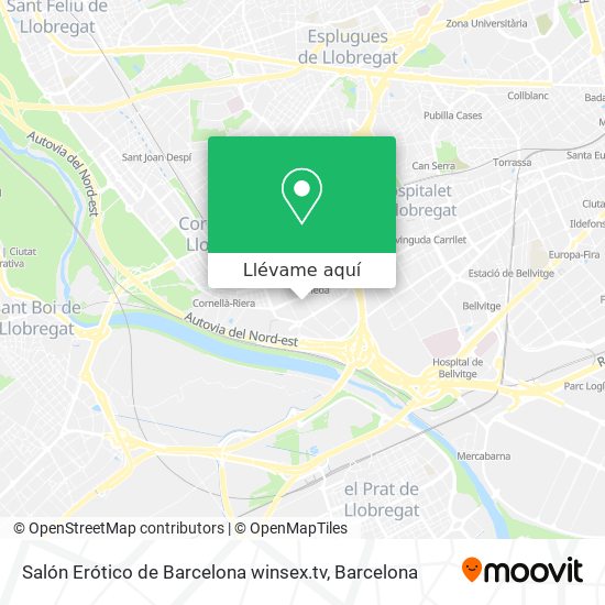 Mapa Salón Erótico de Barcelona winsex.tv