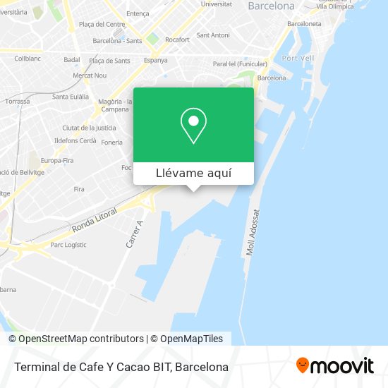Mapa Terminal de Cafe Y Cacao BIT