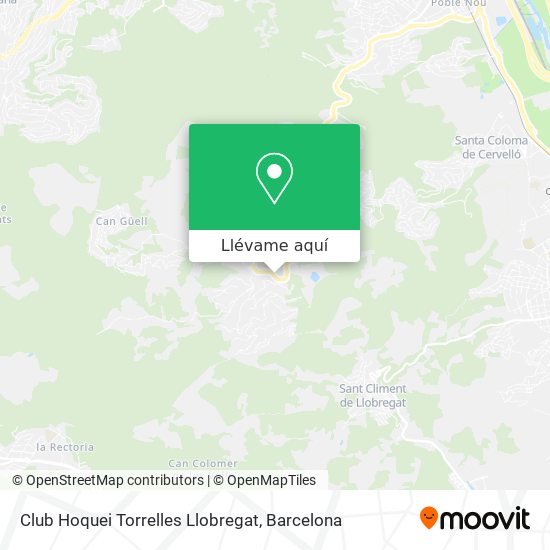 Mapa Club Hoquei Torrelles Llobregat
