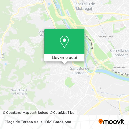 Mapa Plaça de Teresa Valls i Diví