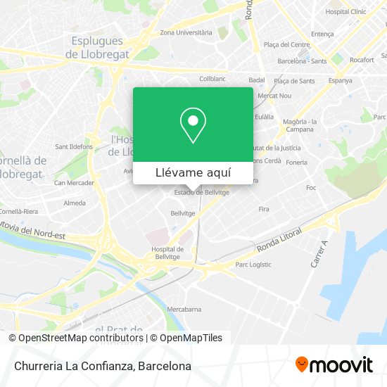 Mapa Churreria La Confianza