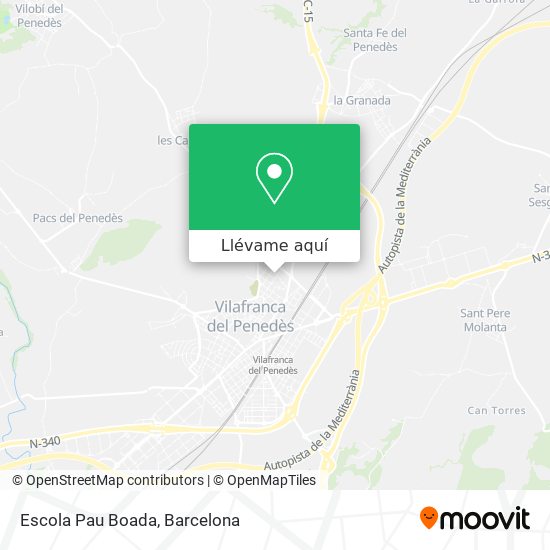 Mapa Escola Pau Boada