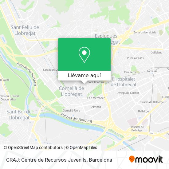 Mapa CRAJ: Centre de Recursos Juvenils