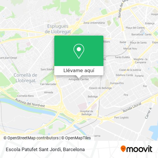 Mapa Escola Patufet Sant Jordi