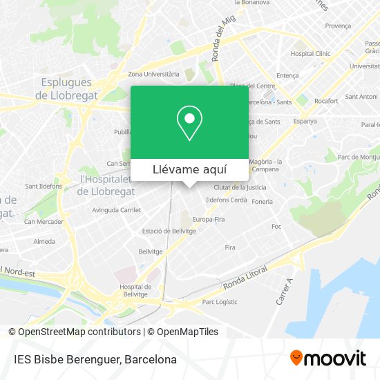 Mapa IES Bisbe Berenguer
