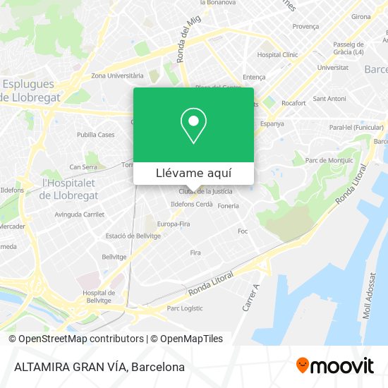 Mapa ALTAMIRA GRAN VÍA