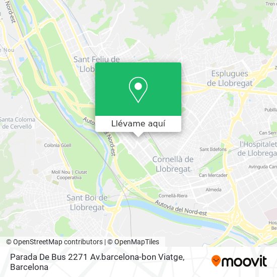 Mapa Parada De Bus 2271 Av.barcelona-bon Viatge
