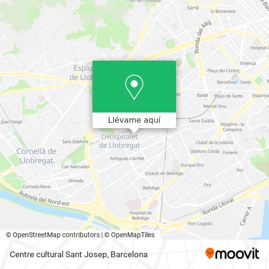 Mapa Centre cultural Sant Josep