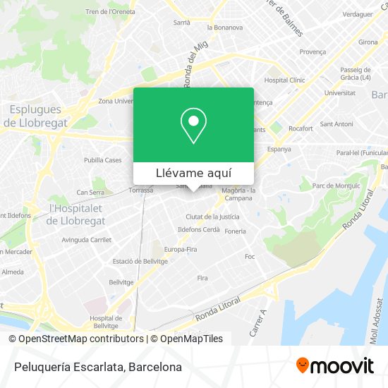 Mapa Peluquería Escarlata