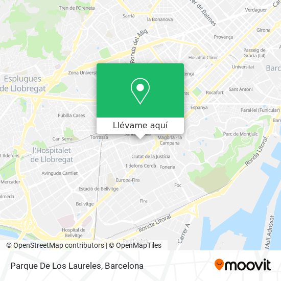 Mapa Parque De Los Laureles