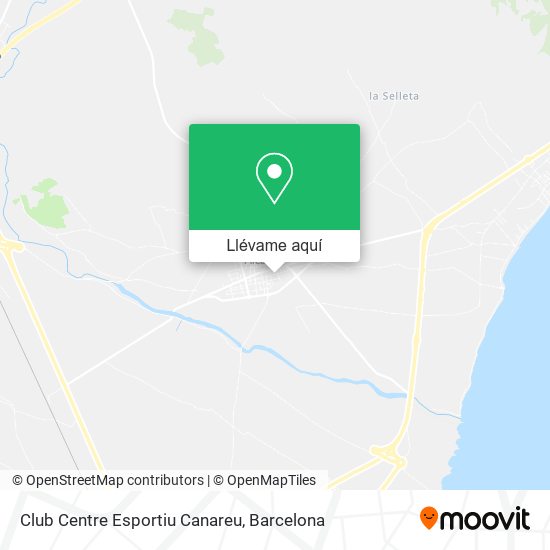 Mapa Club Centre Esportiu Canareu