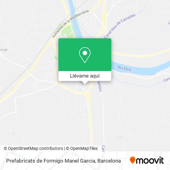 Mapa Prefabricats de Formigo Manel Garcia