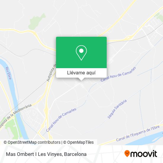 Mapa Mas Ombert I Les Vinyes