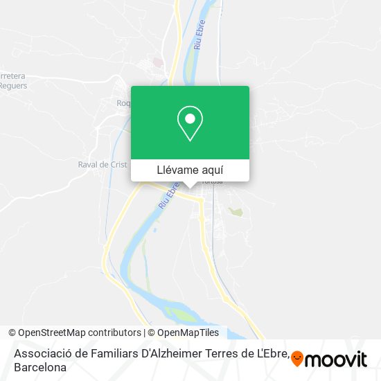 Mapa Associació de Familiars D'Alzheimer Terres de L'Ebre