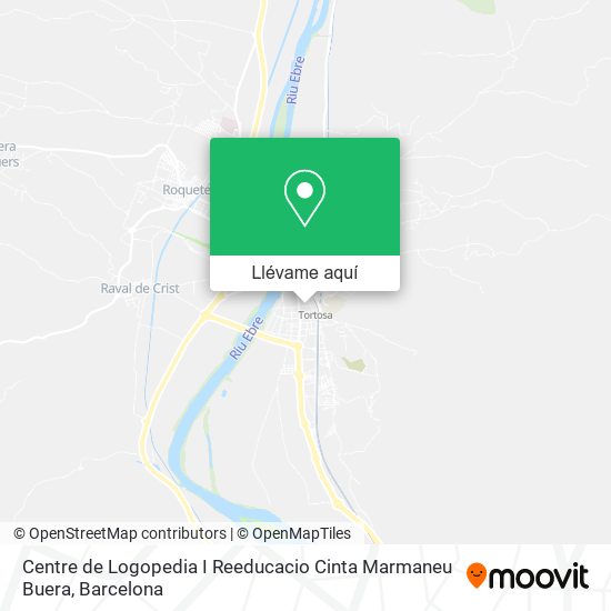 Mapa Centre de Logopedia I Reeducacio Cinta Marmaneu Buera