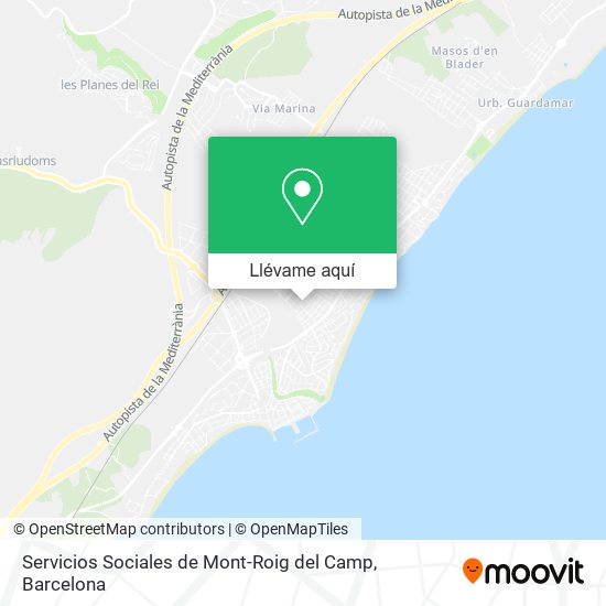 Mapa Servicios Sociales de Mont-Roig del Camp